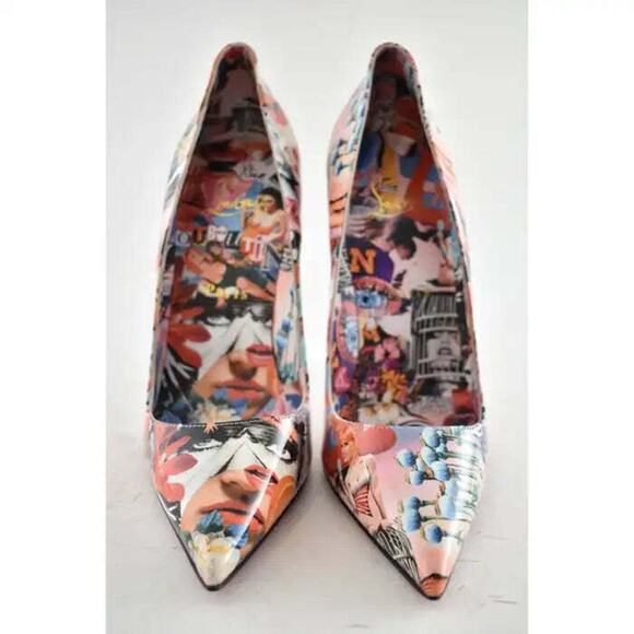 Christian Louboutin So Kate 120 Patent OH Xtian Black Red Blue Heel Pump 40.5 - Picture 5 of 9